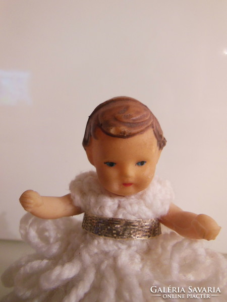 Doll - 10 x 8 cm - old - Austrian - kept in a display case - nice condition