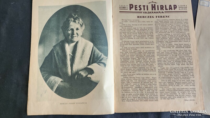 1933 HERCZEG FERENC életpályáról jelzett kiadvány Horthy - korszak népszerű írója színműíró újságíró