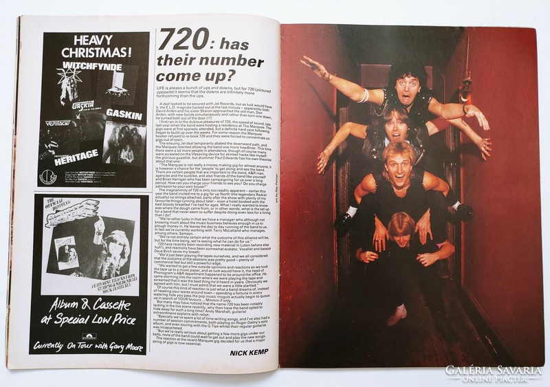 Kerrang magazin 82/12/16 Saxon Rainbow Toronto Waite 720 Vandenberg Rose Tattoo Spider Tzuke Slade
