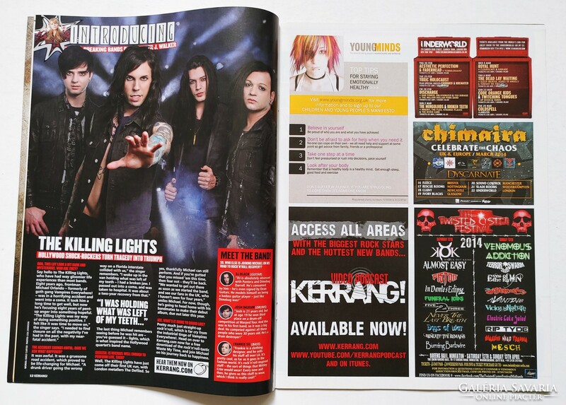 Kerrang magazin 14/2/22 Metallica Royal Blood Lamb Of God Young Guns Bizkit You Me Six Issues