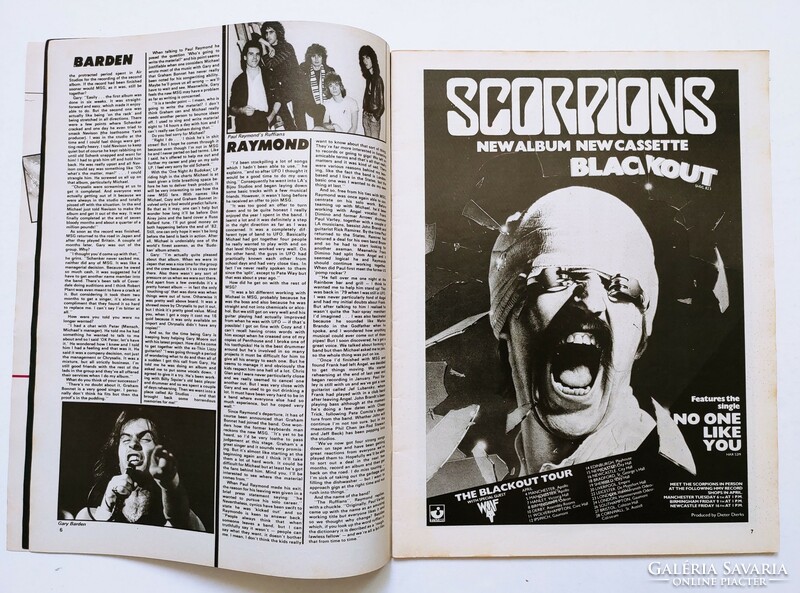 Kerrang magazine 82/4/8 michael schenker group motorhead led zeppelin iron maiden queen rods