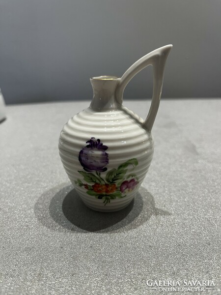 Herend antique flower pattern jug with small handle - in excellent condition