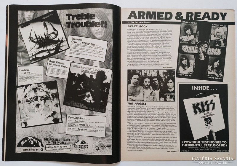 Kerrang magazine 82/12/2 whitesnake petty kiss slade rose tattoo mötley crüe led zeppelin ax