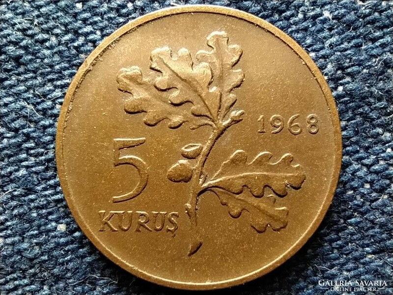 Turkey 5 kurus 1968 (id49335)