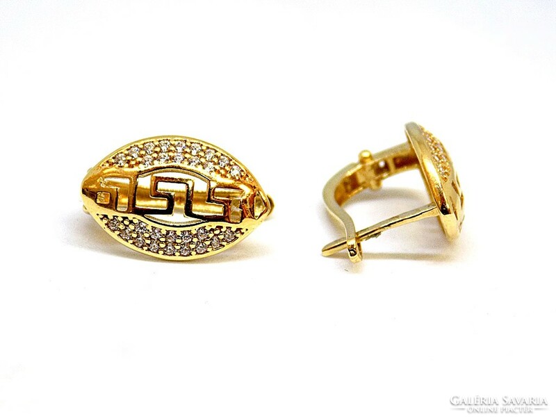 Gold earrings with stones (zal-au114033)