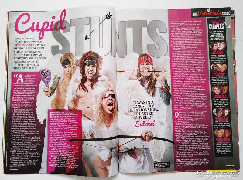 Kerrang magazin 14/2/15 Asking Alexandria Steel Panther Metallica Crosses Taylor Momsen In Crowd