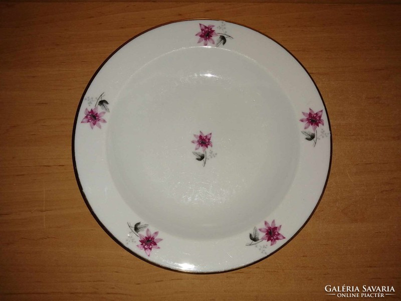 Alföldi porcelán lila virágmintás mélytányér leveses tányér -  23 cm (2p)