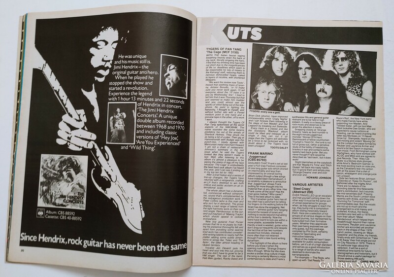 Kerrang magazin 82/8/12 Gillan Manowar Saxon Anvil Steve Miller Rage Uriah Heep Twisted Sister