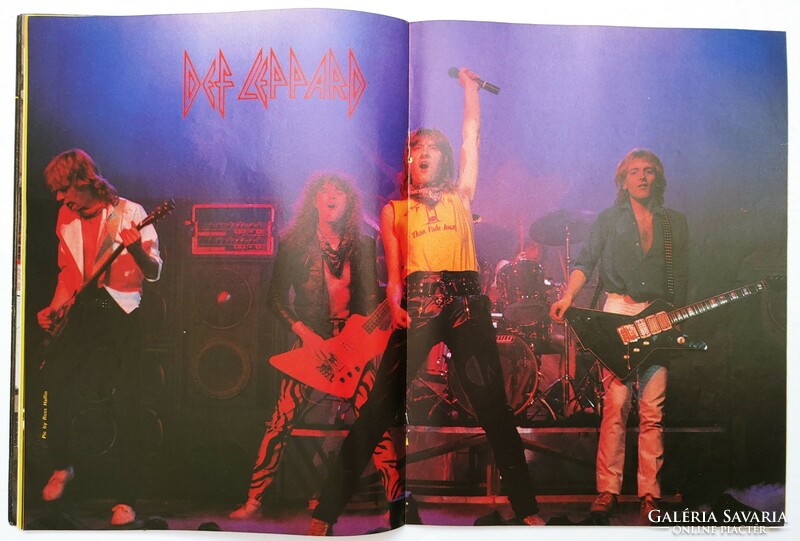 Kerrang Magazine 83/2/24 def leppard emerson jethro tull crocus mötley crüe styx triumph starfighters