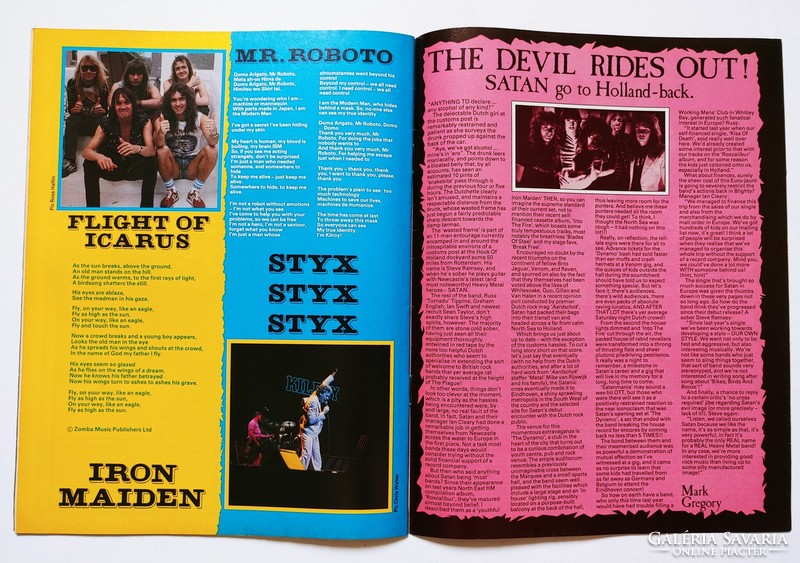 Kerrang magazin 83/5/5 Kiss Sabbath Magnum Lita Ford Blackfoot U2 Bonnie Tyler Uli Roth Wildlife