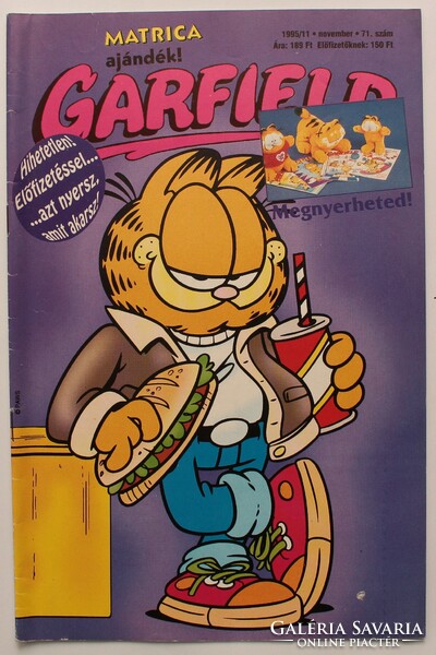 Garfield képregény 1995/11 71. szám