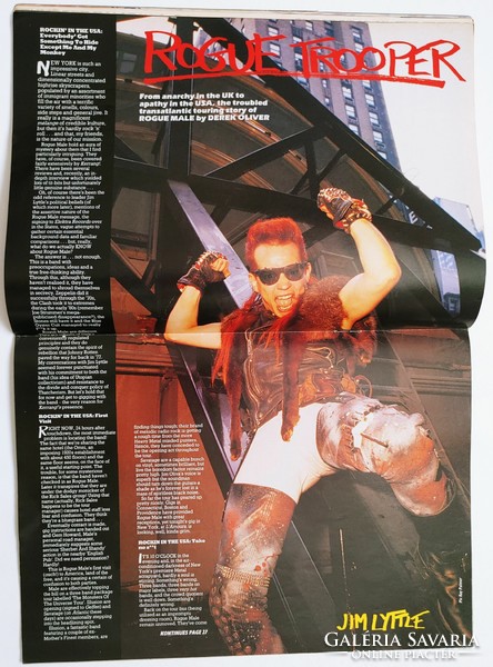 Kerrang magazine 85/8/22 rogue warriors dio y&t savage cherry bombz debbie bonham kiss russ ballard j