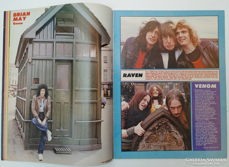 Kerrang magazin 82/7/1 ZZ Top Queen Marillion Budgie Billy Squier Hendrix Schenker B Öyster C Kiss