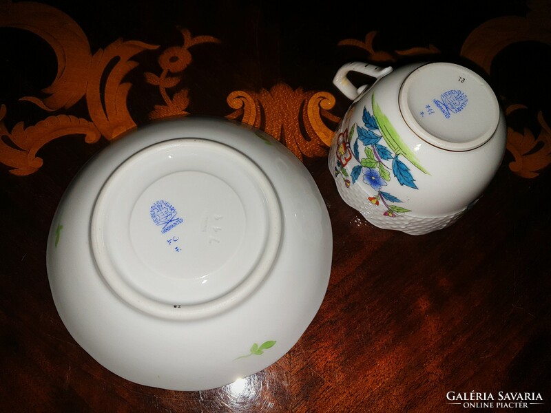 Herendi Chinoise Kínai mintás kávés csésze aljjal