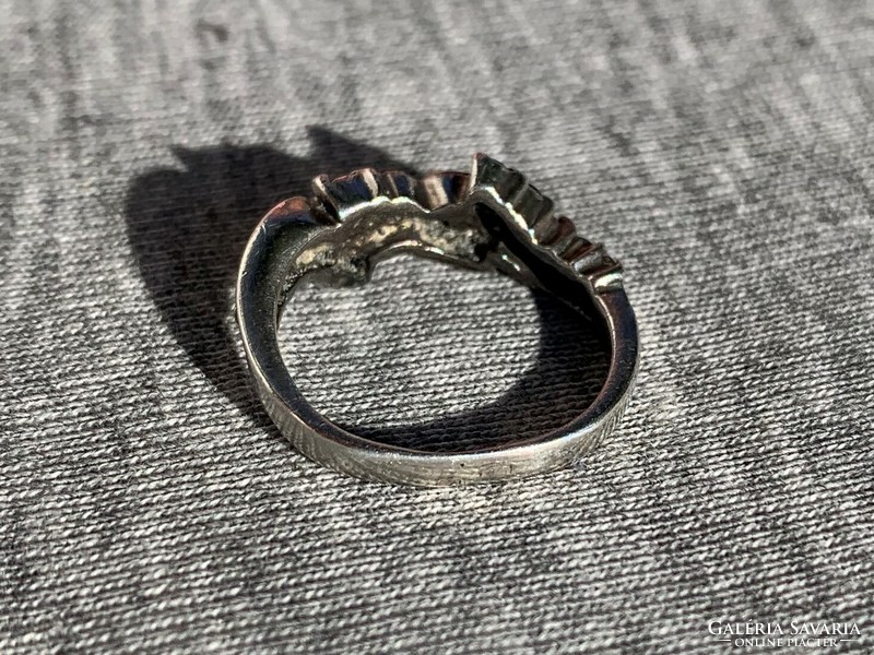 Women's silver ring with Hungarian hallmark