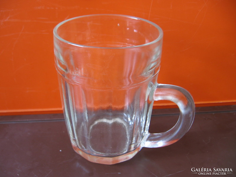 Retro faceted, calibrated jug with 0.25 l heart-shaped mark