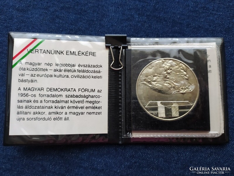 Magyarország Vértanúink emlékére 1989 alpakka emlékérem 42,5mm (id79026)