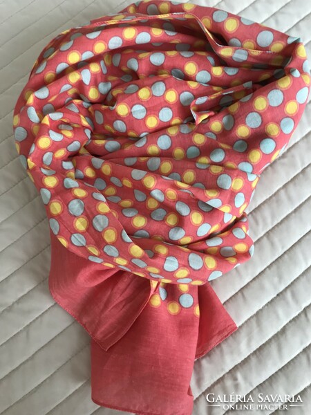 Marc o' polo scarf made of very fine cotton, bright colors, 180x60 cm
