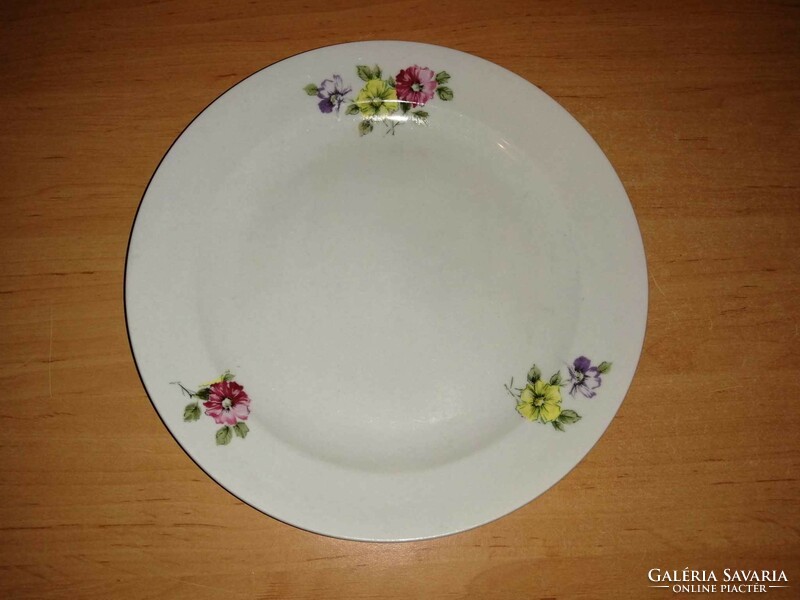 Zsolnay porcelán virágmintás lapostányér - 24 cm (2p)