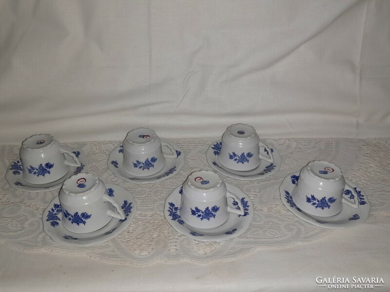 Zsolnay 1st class coffee set with a rare pattern