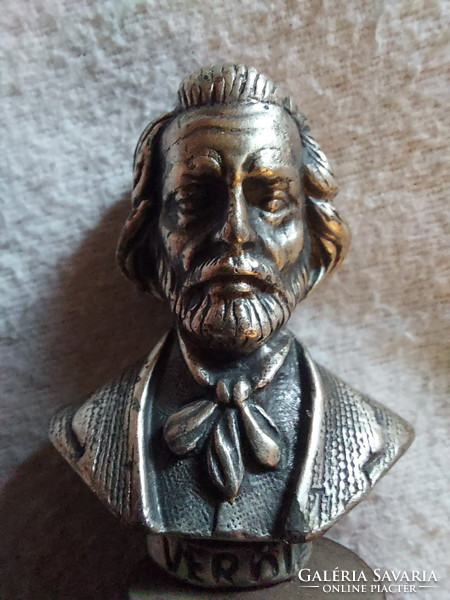 4 Composer - old silver-plated busts