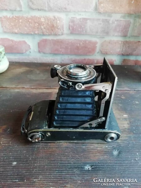 Bettax 1931-es fényképezőgép, korának megfelelő állapotban, harmonikás kézi fényképező, fotó gép