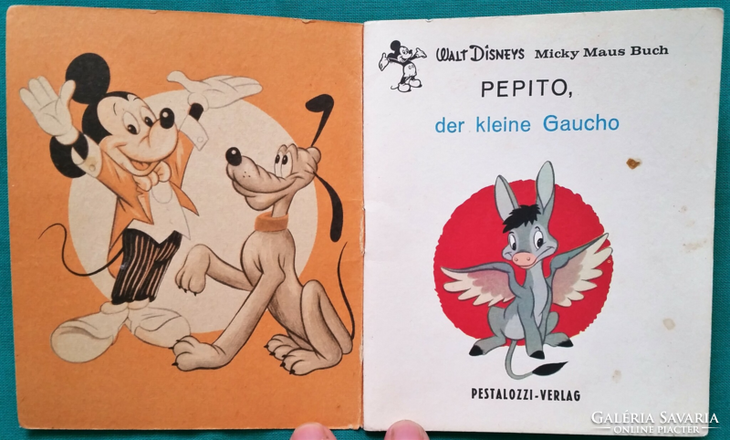 Walt disney - pepito der kleine gaucho 24. Minibook 1967 storybook > foreign language > German