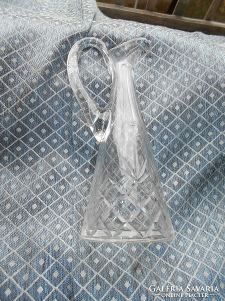 Antique polished glass decanter