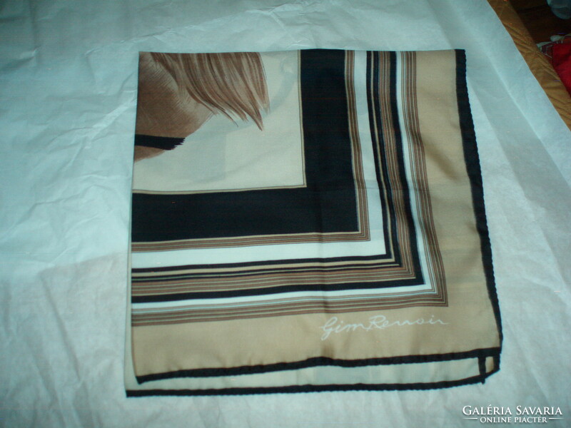 Vintage gim renoir silk scarf
