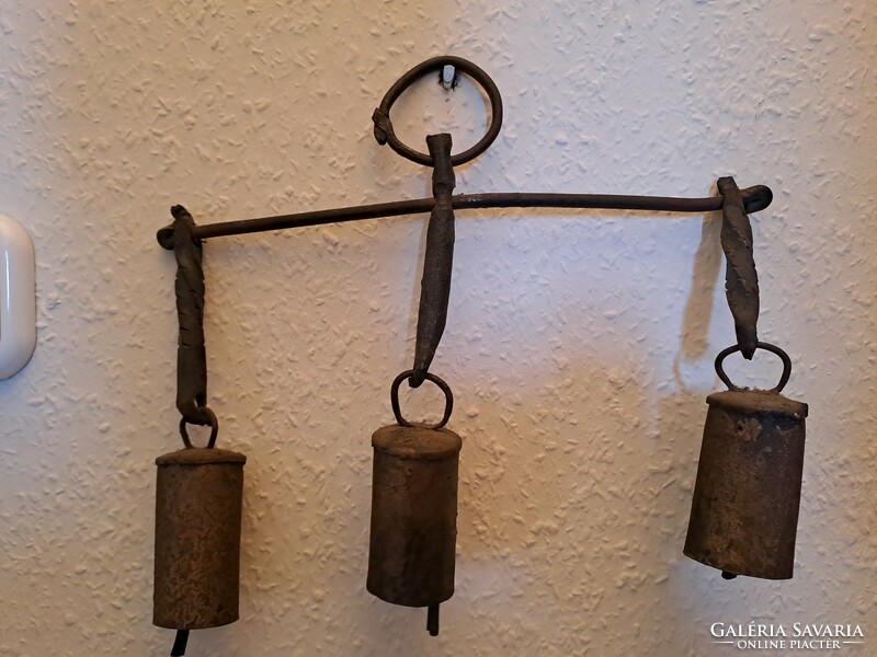 Antique cowshed wind chime from an American farm