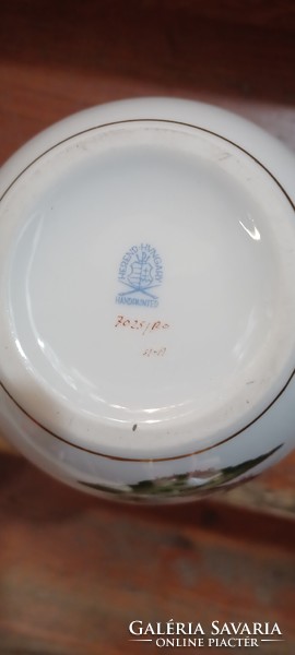 Herendi porcelán váza, hibátlan, 16 cm-es, ajándéknak.Rotchild mintás