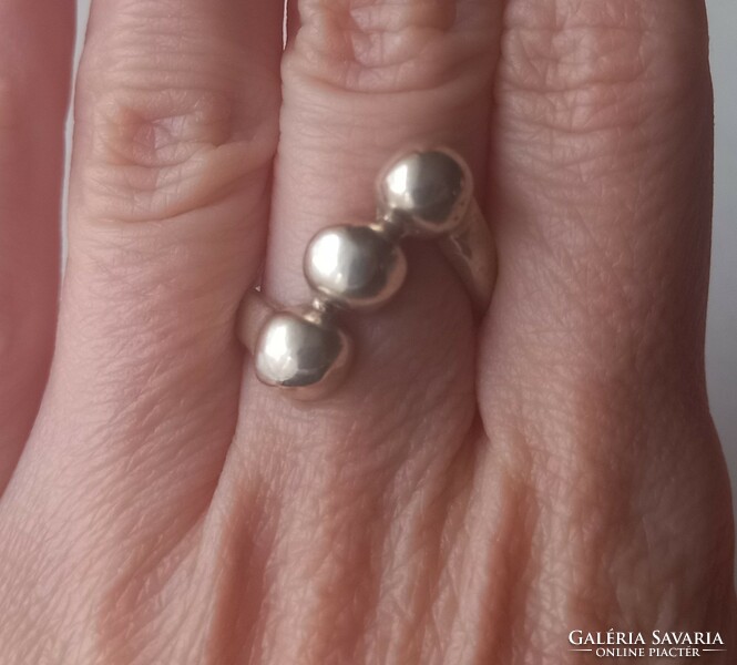 Women's berry silver ring