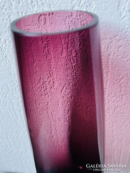 Purple glass vase