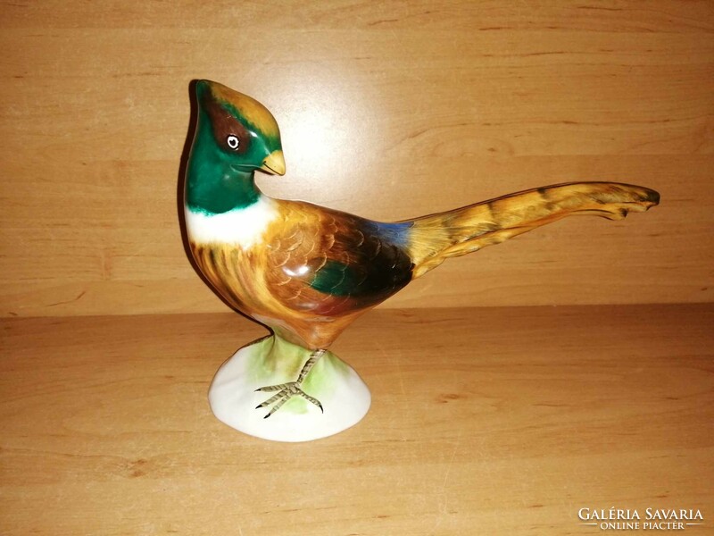 Bodrogkeresztúr ceramic large bird figure - length 25 cm (po-2)