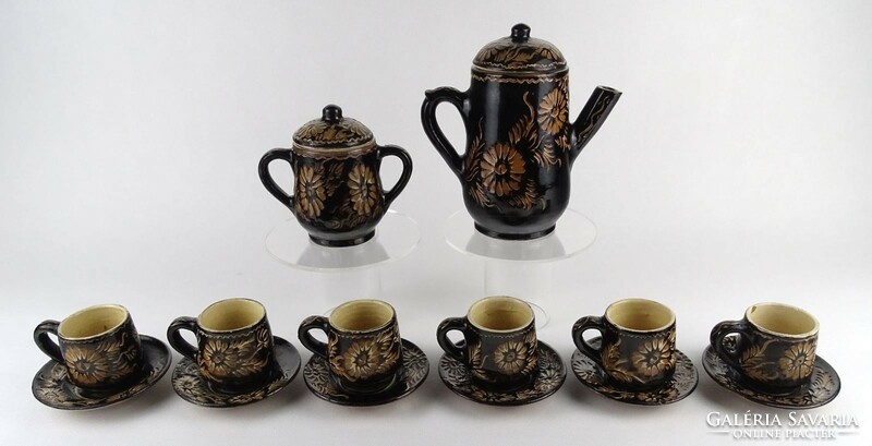 1O079 Korond ceramic coffee set for 6 people