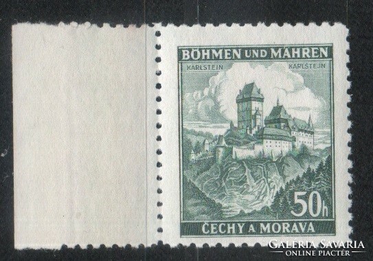 Német megszállás 0138 (Böhmen és Mähren) Mi 25 postatiszta        0,40 Euró