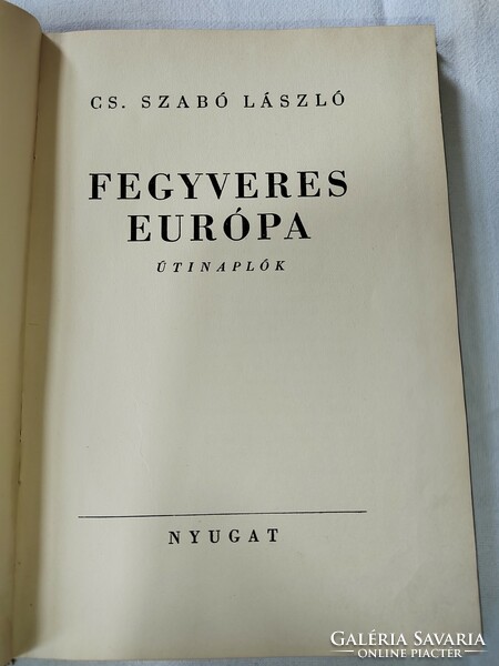 Cs. Szabó László: Fegyveres ​Európa