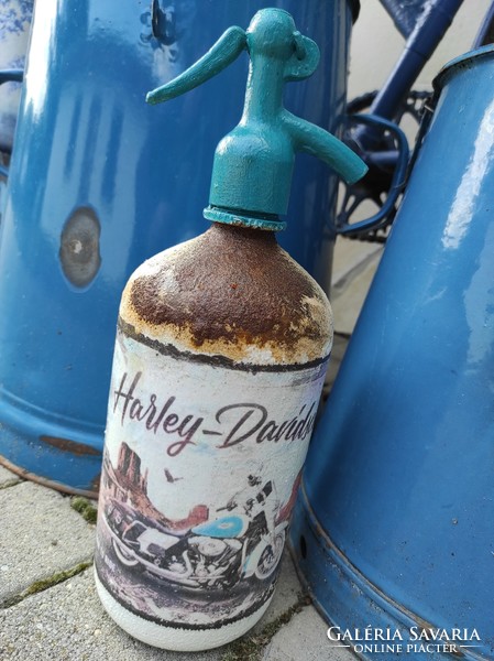 Retro soda bottle harley davidson