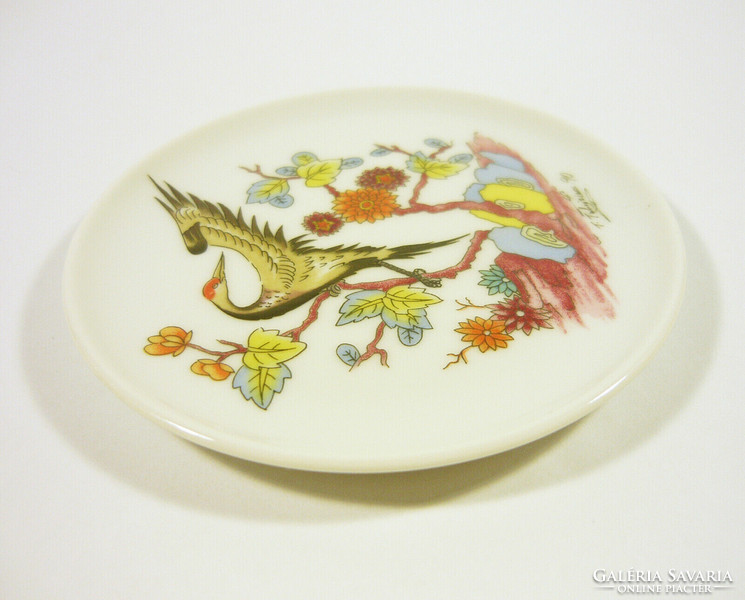Hutschenreuter for lufthansa small bird porcelain coaster, flawless (a004)