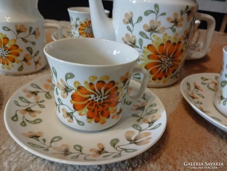 Retro Thun Emma csehszlovák porcelán kávéskészlet