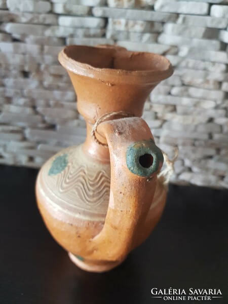 An old flute, a rattling ceramic piece from Transylvania, from a collection