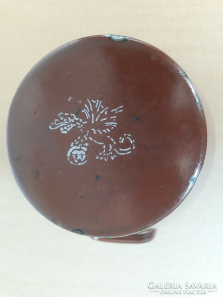 Antique rare enamel tumbler for decoration, 2.3 liters