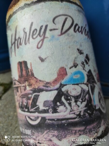 Retro szódásüveg Harley Davidson