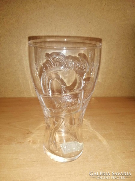 Coca cola Christmas glass cup - 14.5 cm high