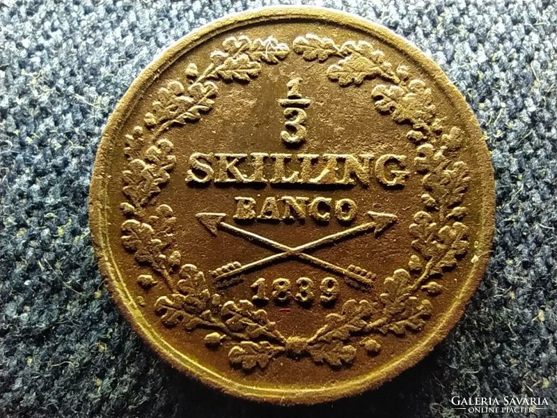 Svédország XIV. Károly János (1818-1844) 1/3 skilling banco 1839 (id62735)