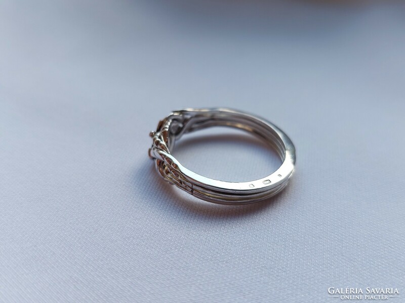 Ezüst ördöggyűrű ( bányász ) 925
