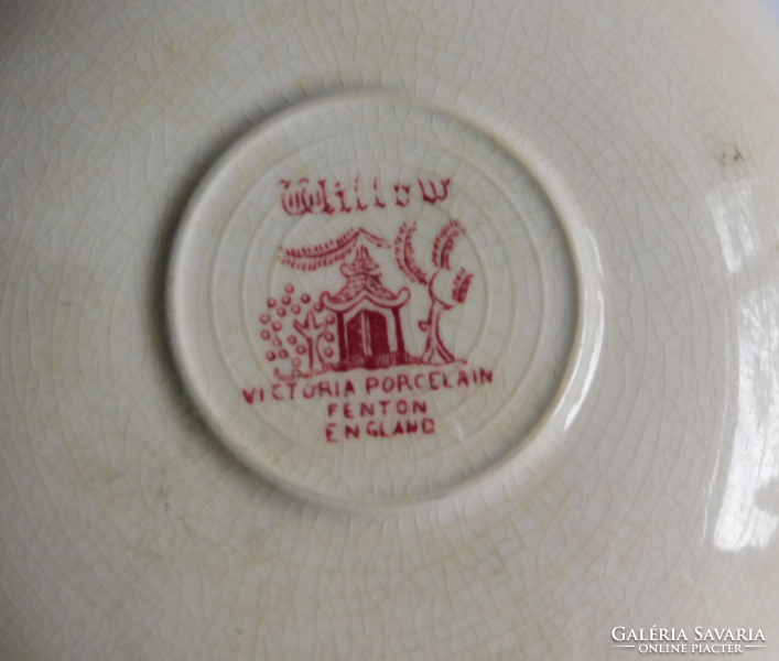 Victoria porcelain fenton - English saucer with willow decor