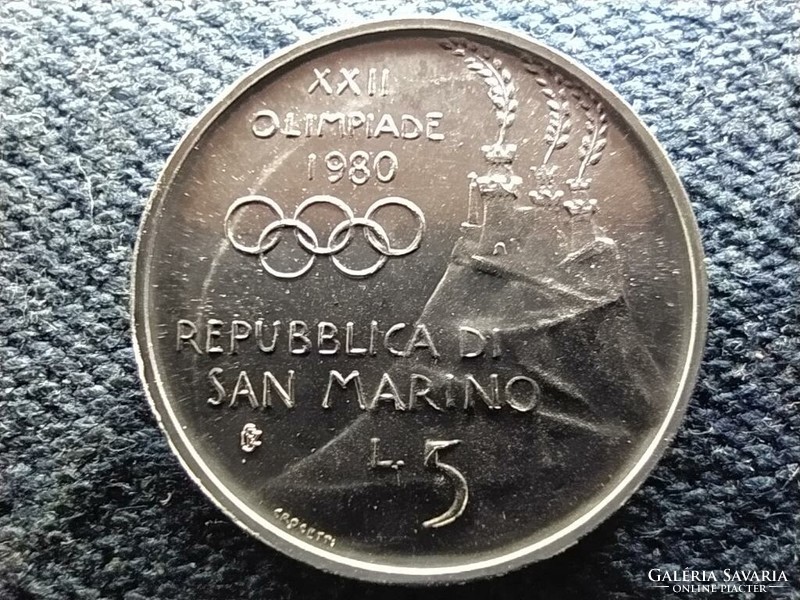 San Marino Nyári Olimpia 1980 Moszkva Futás 5 Líra 1980 (id64956)