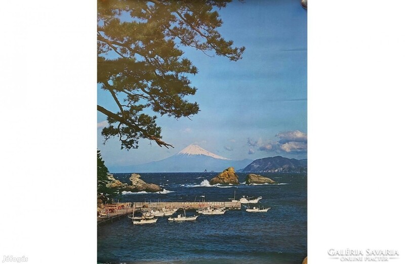 Retro Poszter 67 x 84 cm., Fudzsijáma Az Izu- Félsziget Felöl