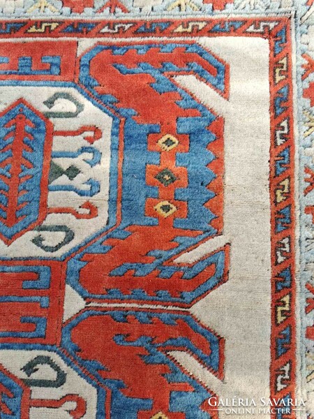Hand-knotted old carpet